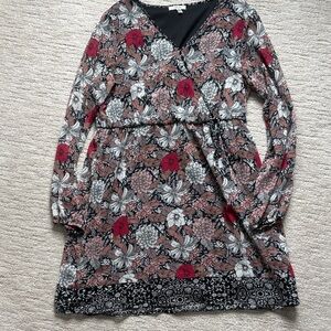 Floral dress. Above knee.